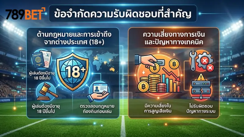 รายละเอียดสำคัญในนโยบายข้อจำกัดความรับผิดชอบ