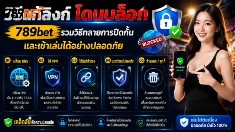 วิธีแก้ลิงก์โดนบล็อก 789bet รวมวิธีทลายการปิดกั้นเข้าเล่นได้ชัวร์