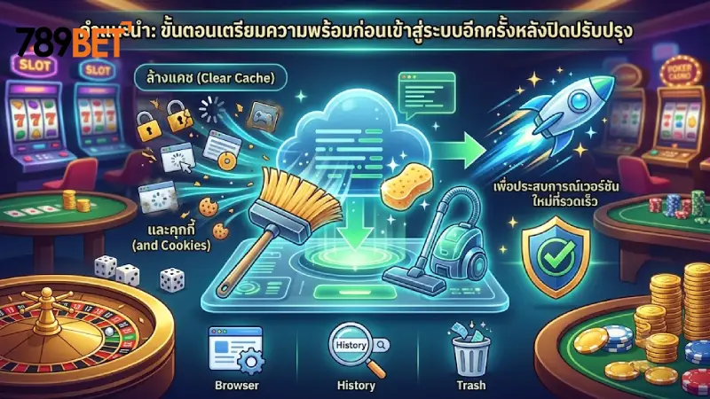 แนะนำขั้นตอนการเตรียมความพร้อมก่อนเข้าสู่ระบบหลังอัปเดตเสร็จ