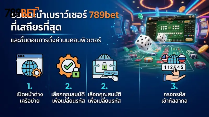 แนะนำเว็บบราวเซอร์ 789bet ที่เสถียรที่สุดและวิธีตั้งค่าในคอมพิวเตอร์